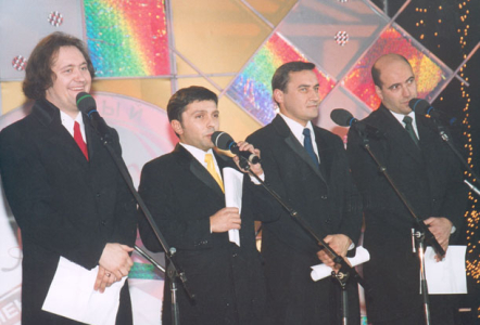 "Квартет И" без "И". Слева направо: Александр Демидов, Леонид Барац, Камиль Ларин, Ростислав Хаит.