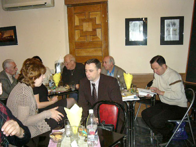 На вечере, посвященном юбилею В.П. Катаева.