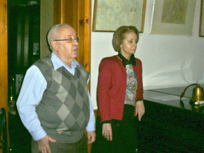 Выставку одесского живописца Дины Михайловны Фруминой (1914 - 2005) открыли Леонид Рукман и Тамара Михайличенко.