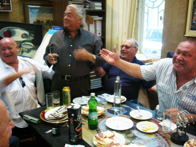 Слева - направо: М. Рудинштейн (Москва), Р. Карцев (Одесса), А. Лозовский (Израиль), И. Райхельгауз (Москва)