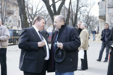 Президент ОА “Пласке” Олег Платонов и Валерий Хаит