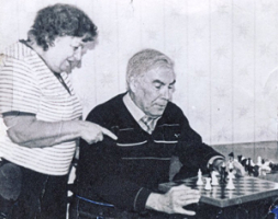 Главный секрет его шахматного творчества. Кавнатский с супругой.