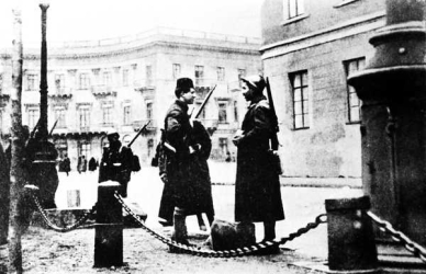 Французский патруль на улицах Одессы, начало 1919 г.