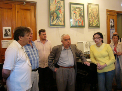 На открытии выставки живописи известного одесского художника Сергея Князева.