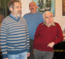 Семен Кантор, Виктор Зонис и Евгений Голубовский (справа)