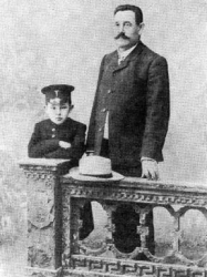Исаак Бабель с отцом, 1905 г.