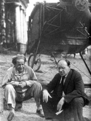 Исаак Бабель с Сергеем Эйзенштейном, 1936 г.