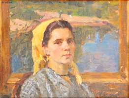 М.М.Божий. Женский портрет, 1955